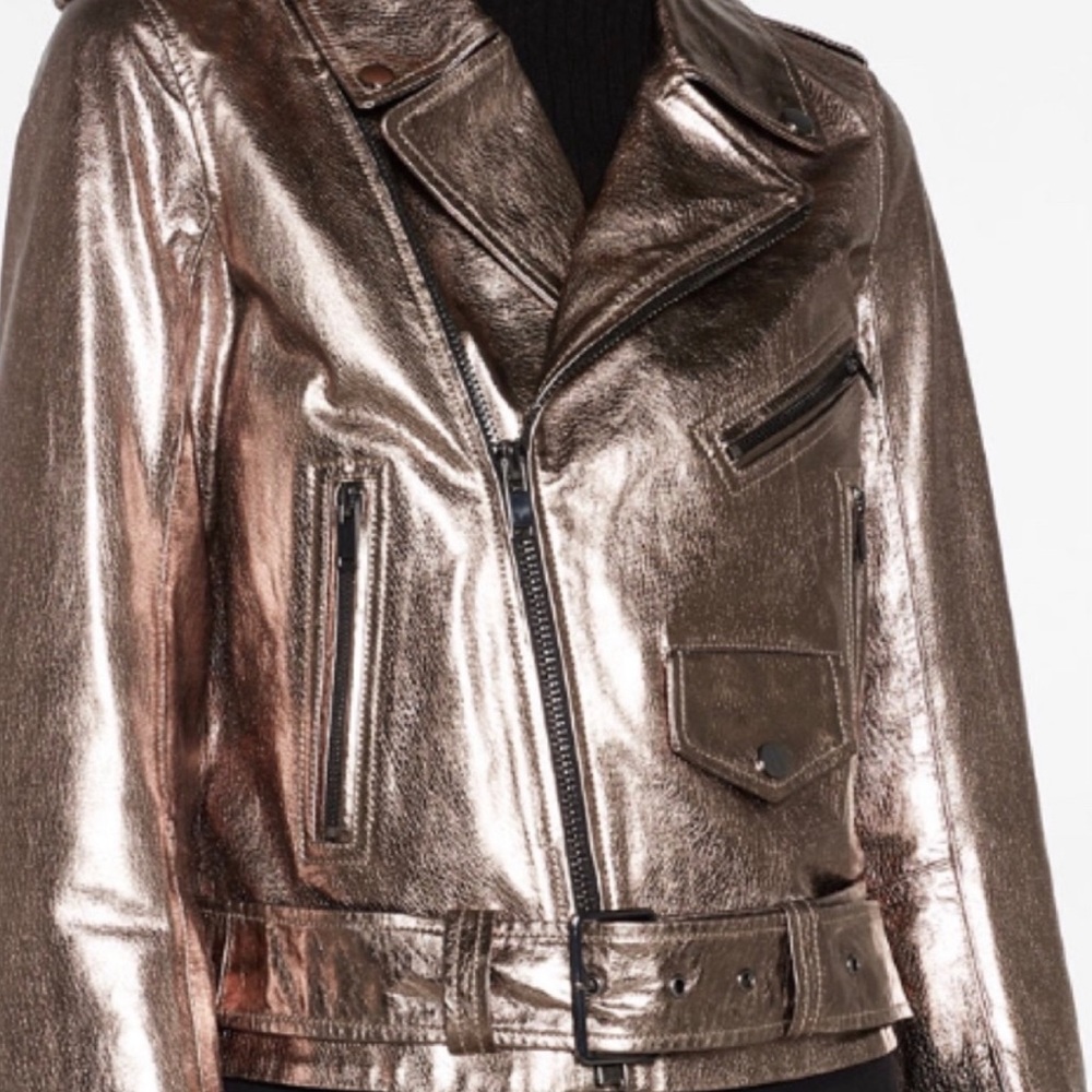 Zara jacket leather. leather chickens. Size S